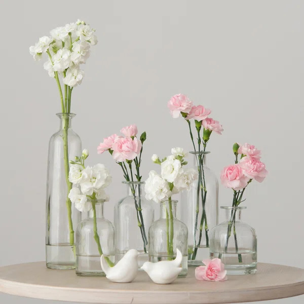 6 Piece Yucca Valley Indoor / Outdoor Use Glass Table Vase Set | Wayfair North America