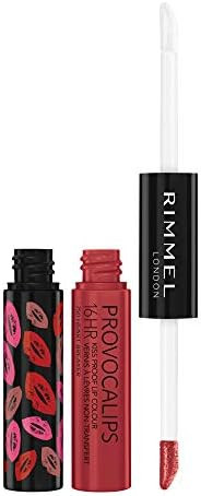 Rimmel London Provocalips 16hr Kiss-Proof Lip Color - Two-Step Liquid Lipstick to Lock in Color a... | Amazon (US)