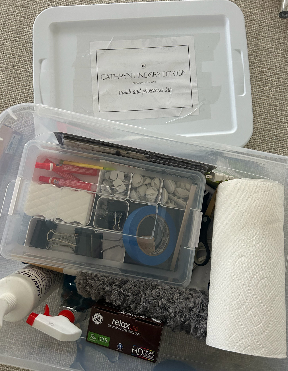 For Interior Designers and Photographers: The CLD Install and Photoshoot Kit

After running installs and photoshoots for 4 years, this kit includes everything I've ever needed on site. From cord management, to magic erasers, to binder clips to fix something just right for the photo.  

 #LTKdayinmylife #LTKgrwm #LTKHome