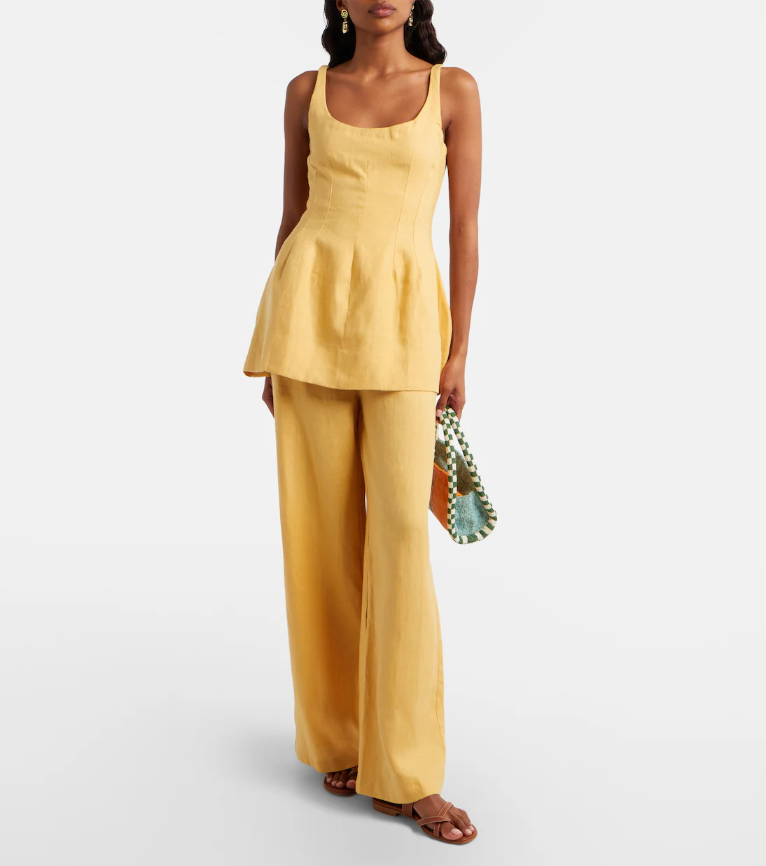 Syna peplum linen top | Mytheresa (US/CA)