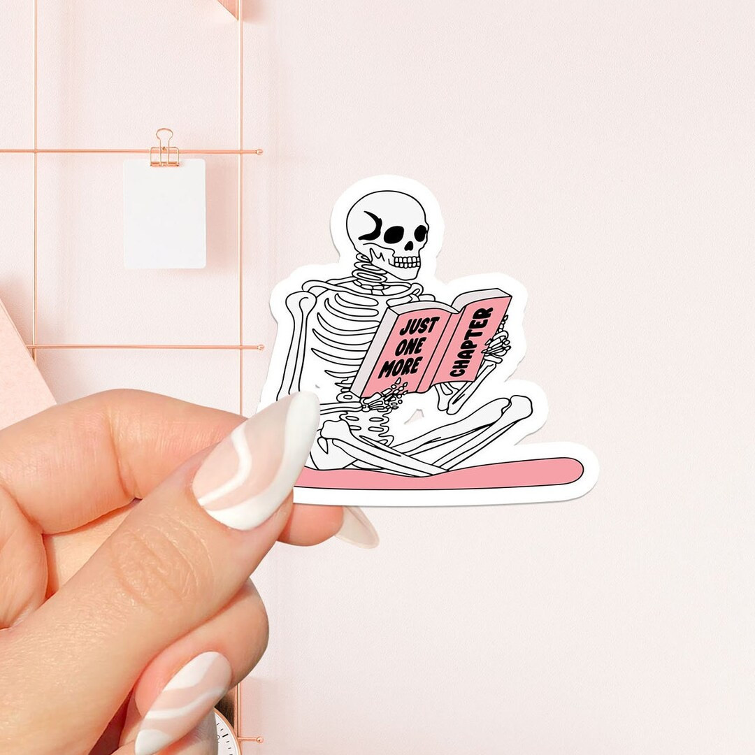 Just One More Chapter Sticker, Bookish Sticker, Book Lover Gift, Bookish Merch, Kindle Sticker, S... | Etsy (US)