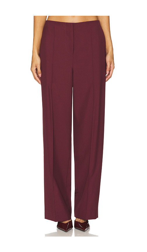 FAITHFULL THE BRAND Emilie Trouser in Burgundy. Taglia M. Also in S, XS. | Revolve Clothing (Global)