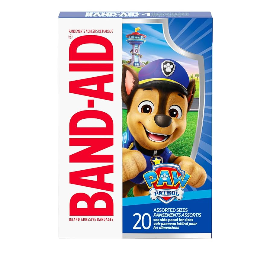 Band-Aid Brand Sterile Adhesive Individually Wrapped Bandages for Kids Featuring Nickelodeon Paw ... | Amazon (US)