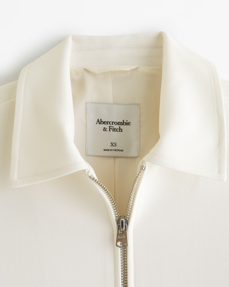 Elevated Suiting Trucker Jacket | Abercrombie & Fitch (US)