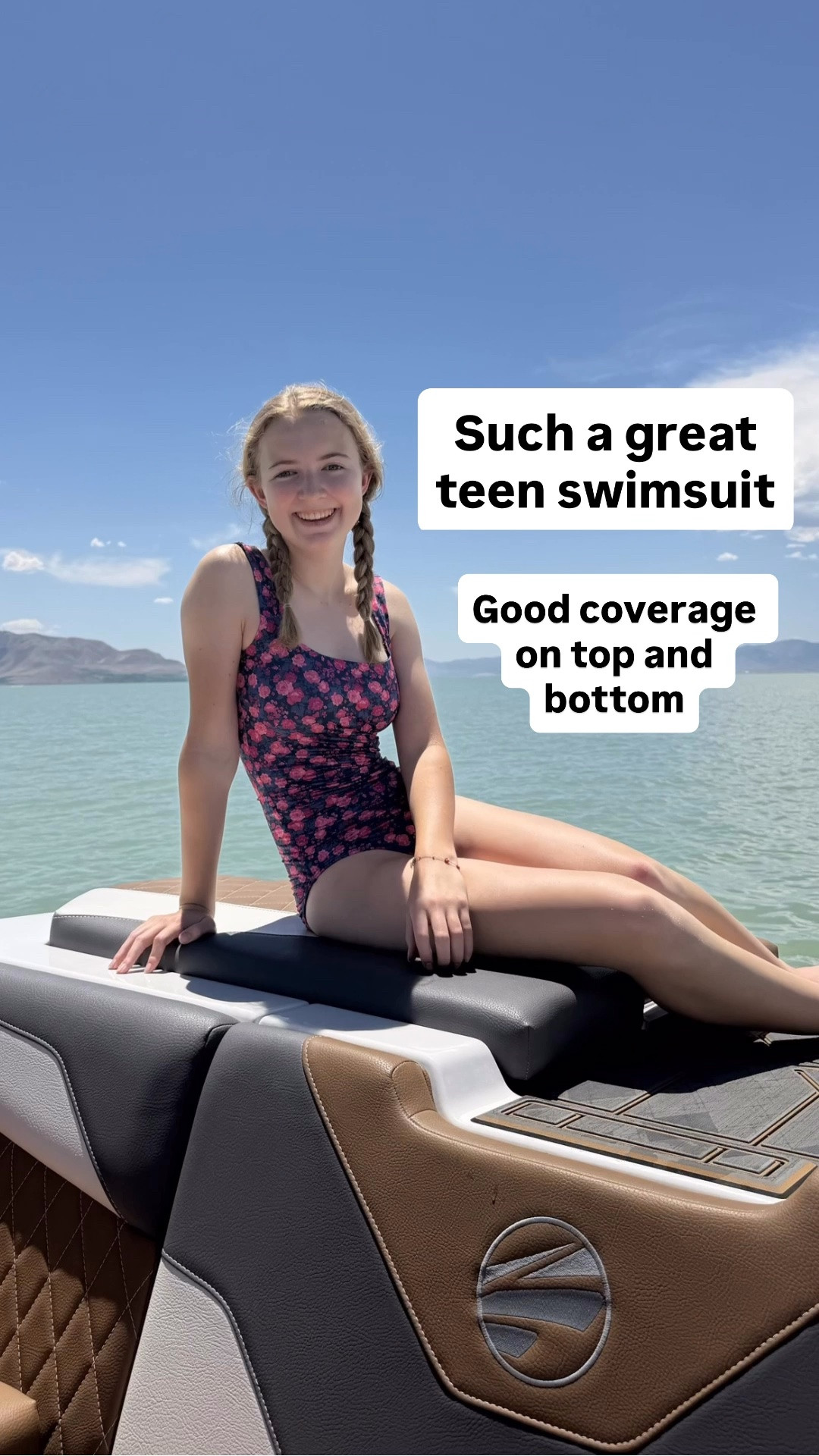 My teen daughter loves this swimsuit! Great coverage on top and bottom. (Comes in several other colors/prints)

#LTKSwim