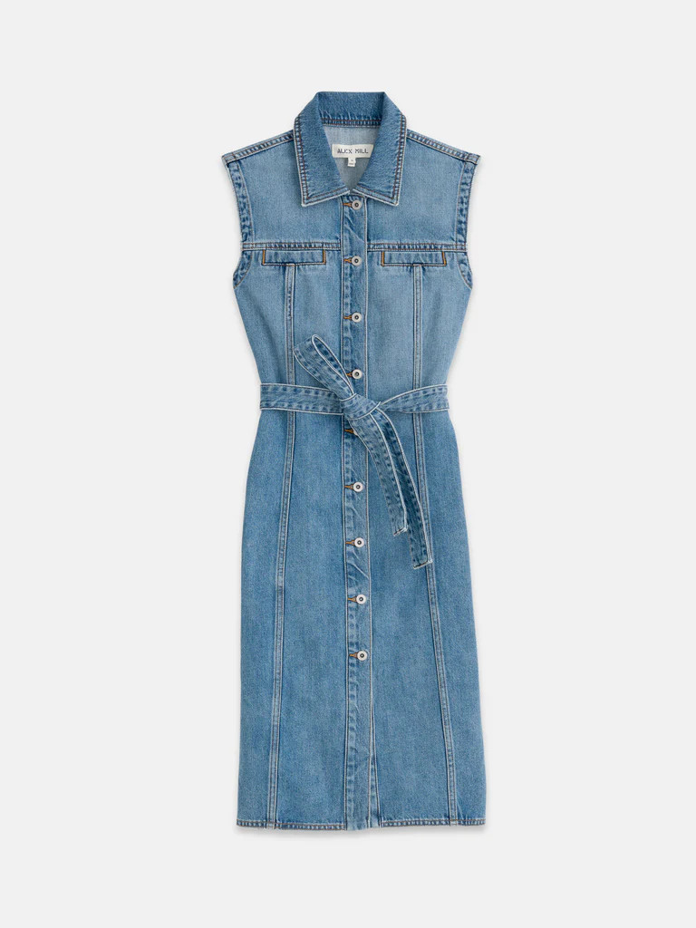 Adeline Dress in Denim | Alex Mill
