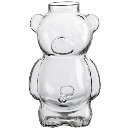 Cute Bear Shaped Glass Cup Cocktail Glass Coffee Mugs Beverage Glasses Goblet | Walmart (US)