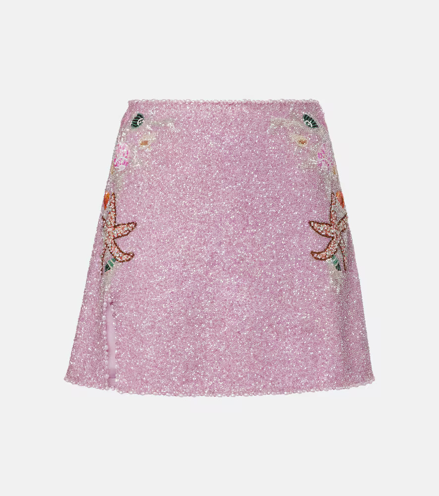 Clio Peppiatt Marina embellished miniskirt | Mytheresa (US/CA)