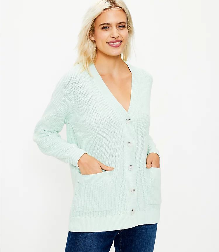 V-Neck Pocket Cardigan | LOFT