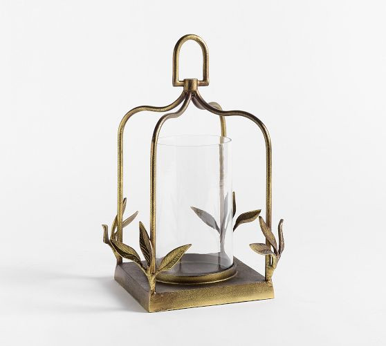 Botanical Forged-Iron Lantern | Pottery Barn (US)