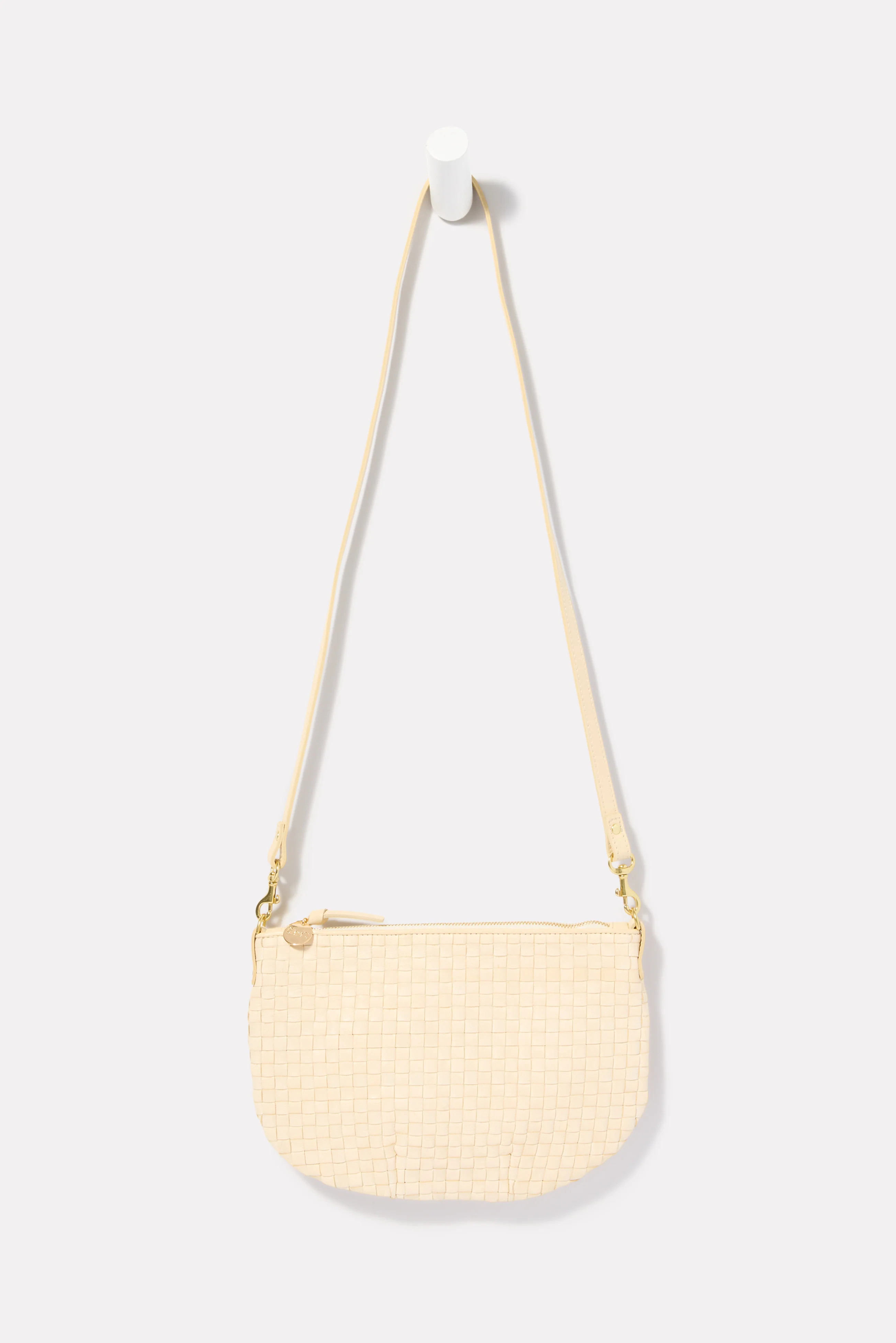 CLARE V. Women's Petit Moyen Messenger Bag, White | Evereve