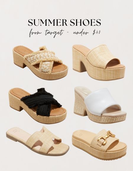 Summer shoes from Target under $40!!! Neutral wedges and sandals!!! Love these!!! 

#LTKfindsunder50 #LTKshoecrush #LTKstyletip