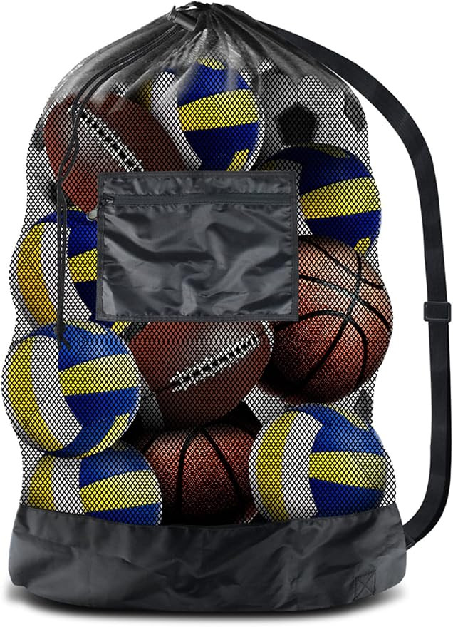 BROTOU Thickened Extra Large Sports Ball Bag Mesh Socce Ball Bag | Amazon (US)