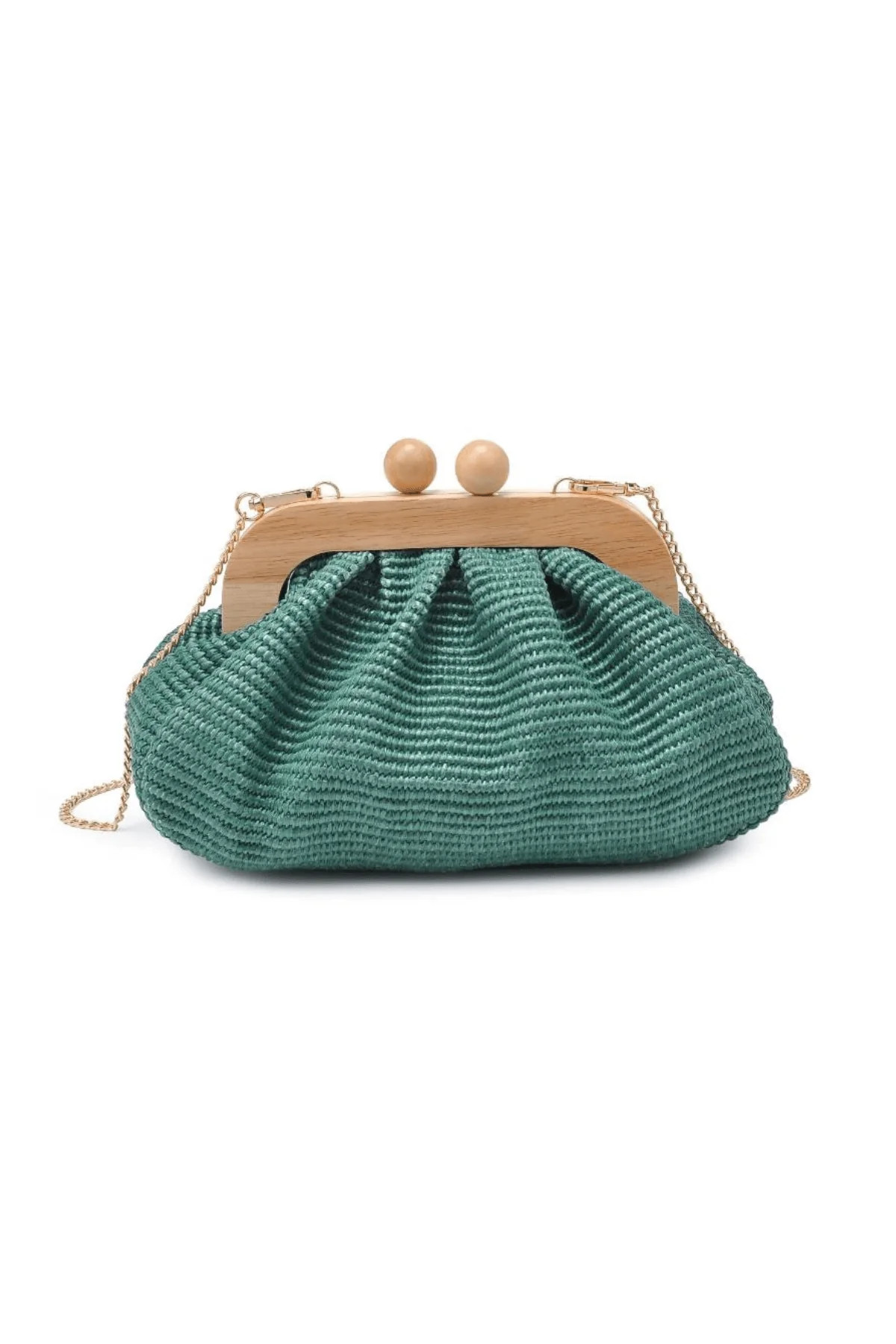 Moda Luxe Voguiesta Wooden Frame Clutch | Social Threads