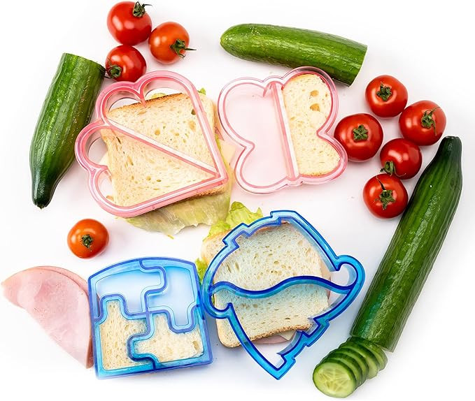 StarPack Sandwich Cutters for Kids - Includes 4 Sandwich Cutters - Each Bread Cutter & Sandwich C... | Amazon (US)