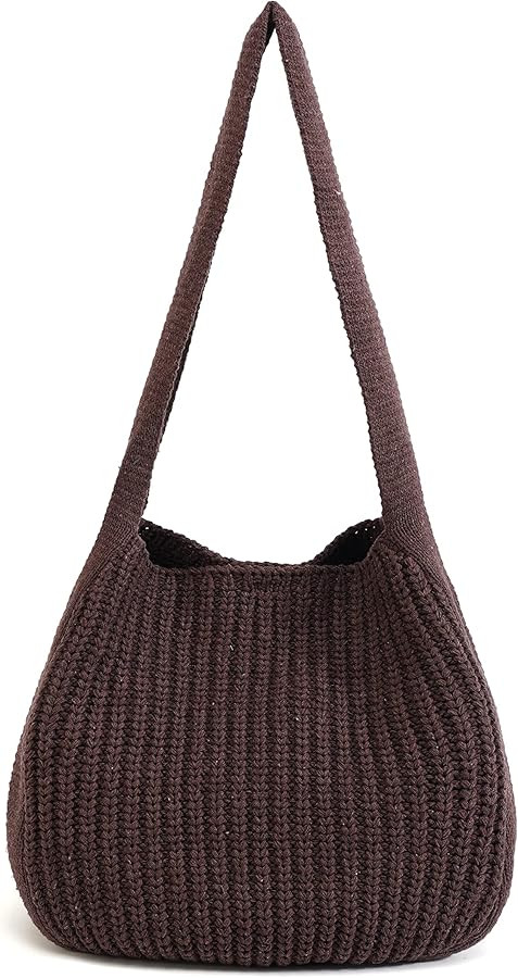 ENBEI Women's Crochet Tote Bag Knit Shoulder bag,Aesthetic Bag,Cute Eco-Friendly Tote for Travel,... | Amazon (US)