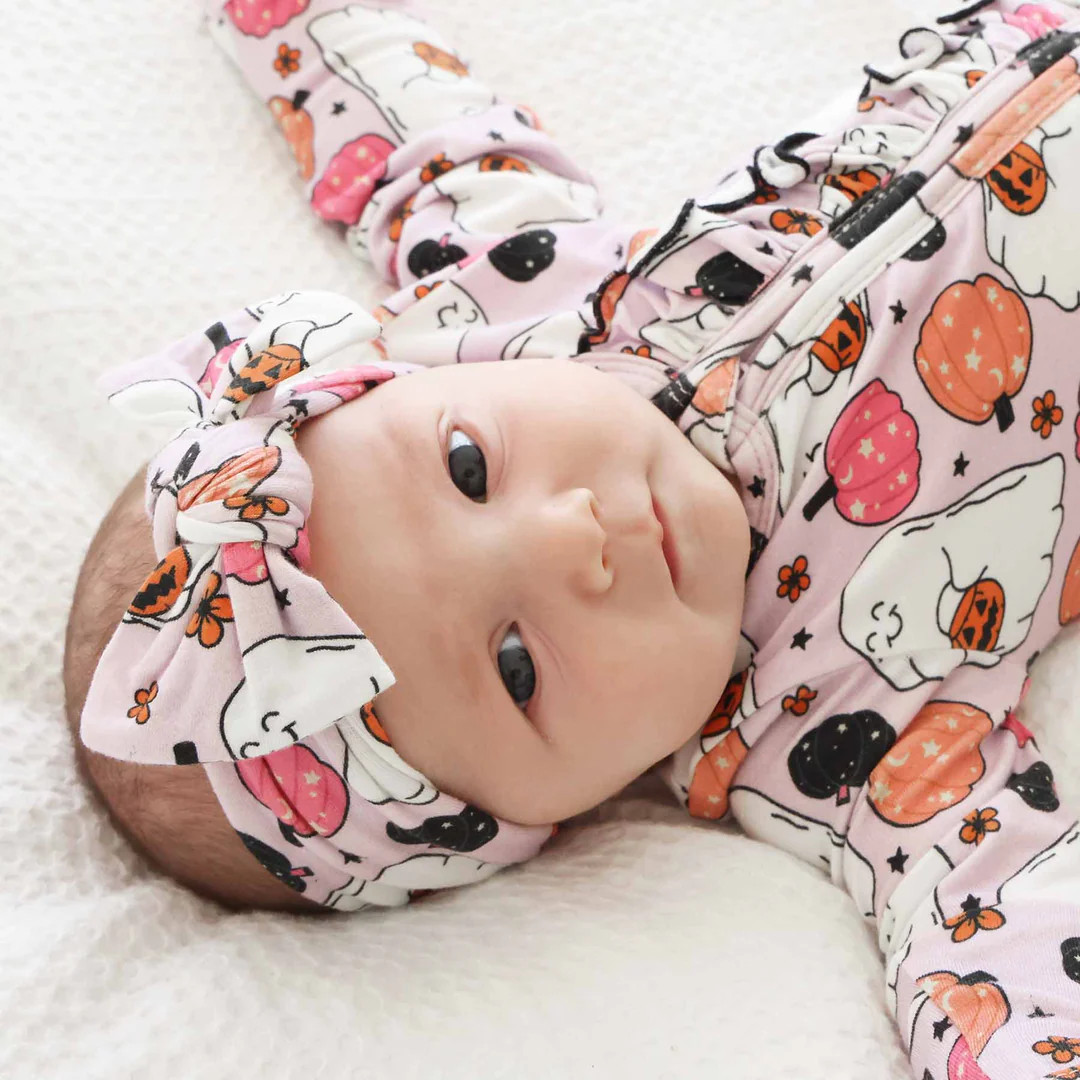 Girly Ghouls Knit Large Bow Headwrap | Caden Lane