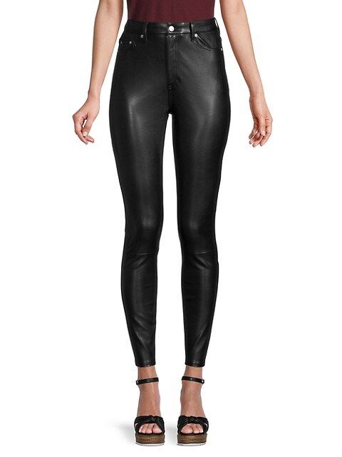 Bagatelle Jean Faux Leather Skinny Pants on SALE | Saks OFF 5TH | Saks Fifth Avenue OFF 5TH