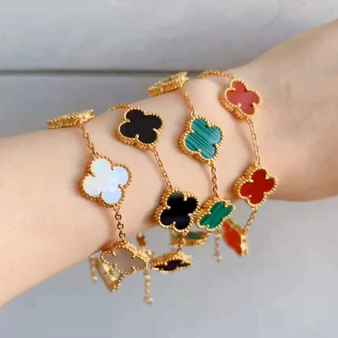 High Quality Four Leaf Clover Braceletswhitemother of - Etsy | Etsy (US)