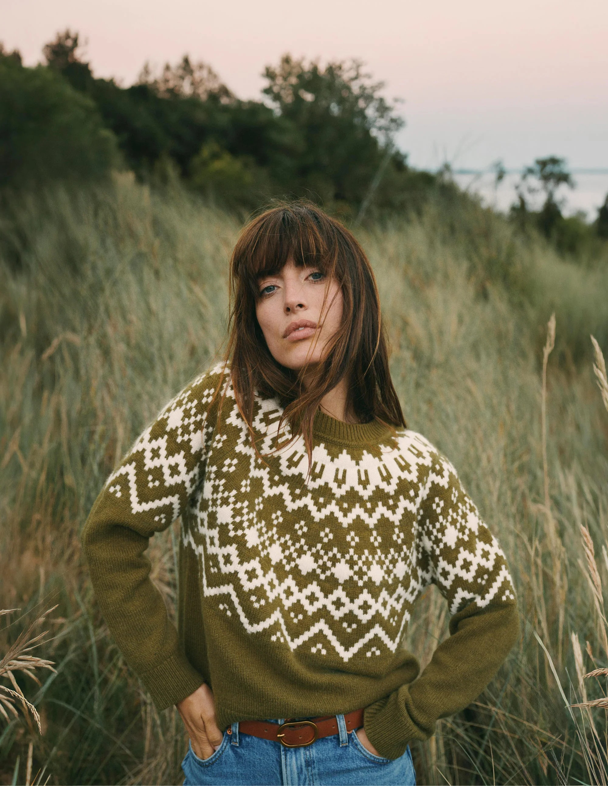 Mae Fair Isle Knitted Sweater-Cross Country | Boden (US)
