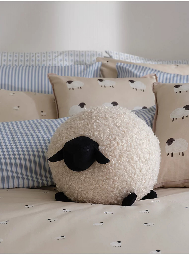 Stacey Solomon Natural Sheep-Shaped Cushion | George