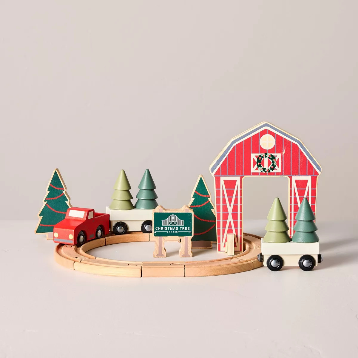 Toy Christmas Tree Farm Train Set 23pc - Hearth & Hand™ with Magnolia | Target