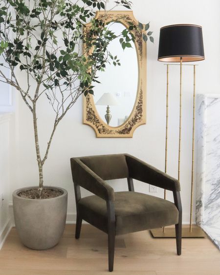 Lulu & Georgia Lyssa accent chair on sale for 25% off!

olive green velvet chair, corner decor, lounge chair, planter, floor lamp

#LTKstyletip #LTKhome #LTKsalealert