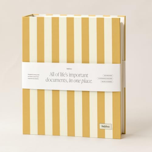 Document Organizer Binder – Premium Linen Folder System with Full & Half-Page Envelopes for Imp... | Amazon (US)