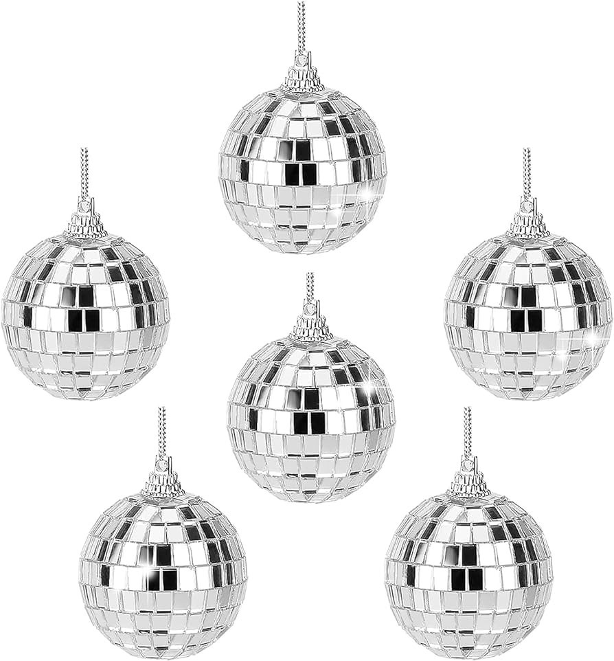Mini Disco Balls Decoration - Mirror Disco Party Decorations Sturdy Lightweight Christmas Balls E... | Amazon (US)