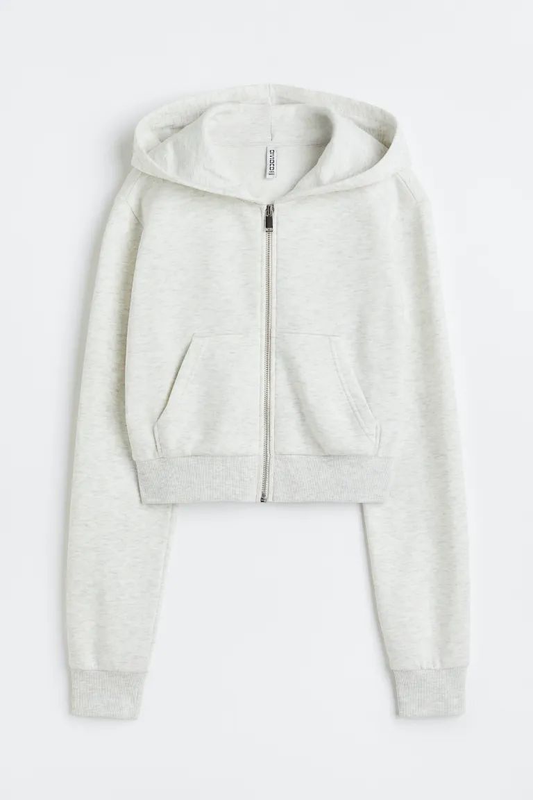 Short Hooded Sweatshirt Jacket | H&M (US)