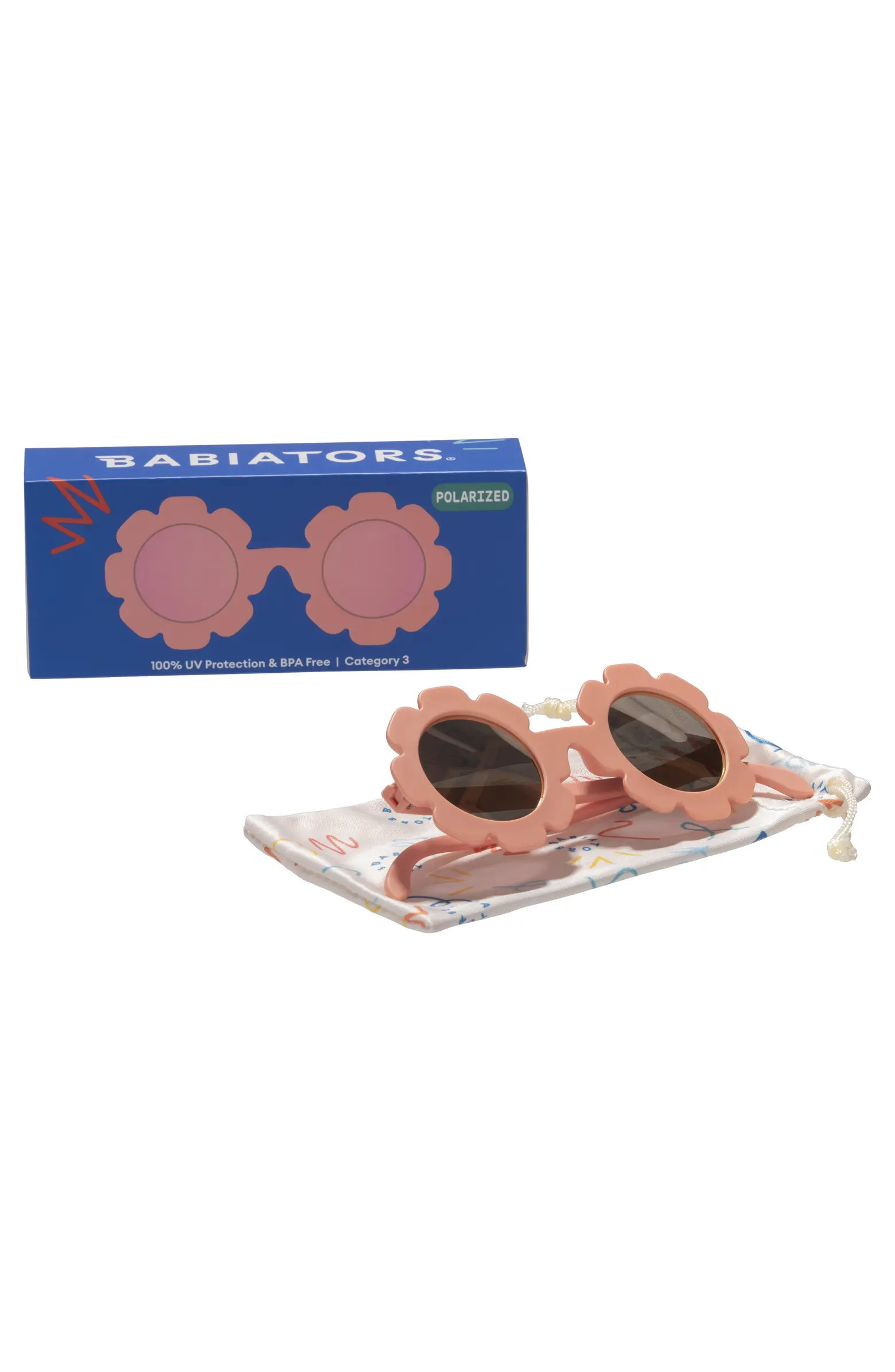 Kids' Peachy Keen Polarized Flower Sunglasses | Nordstrom
