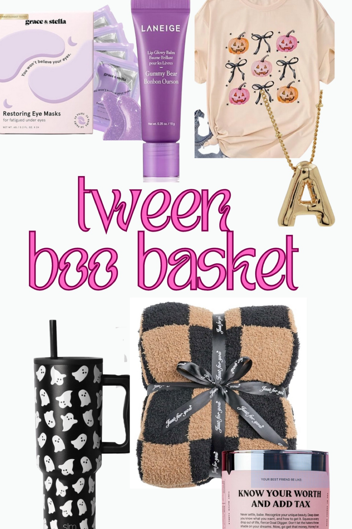 Tween gifts, Halloween boo baskets, water bottle, Halloween water bottle, gift basket, girl gifts, kids gifts, Halloween