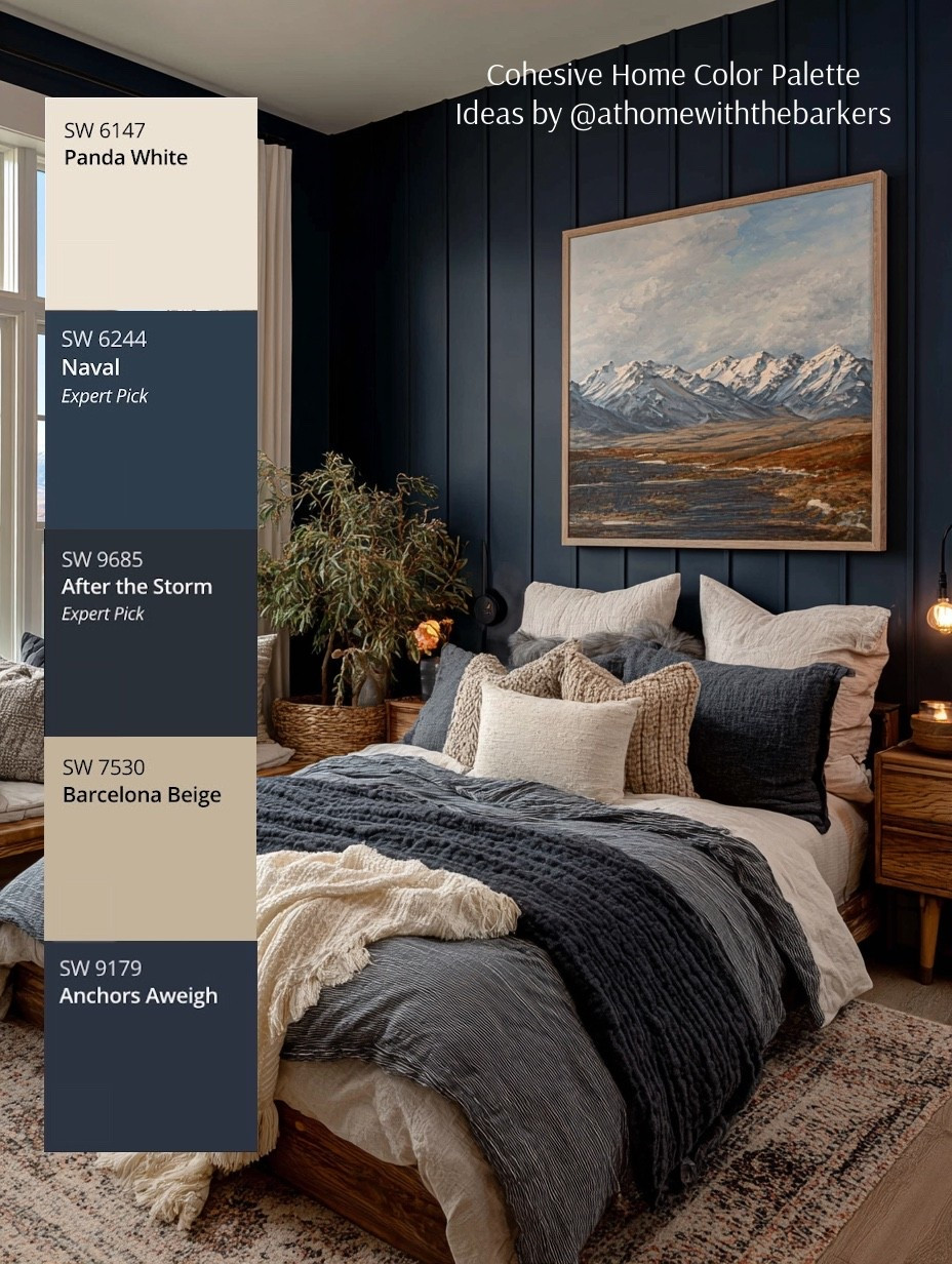 Get the look of this cozy dark navy bedroom 

#LTKHome
