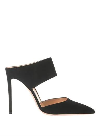 Point-toe suede mules | Matches (US)