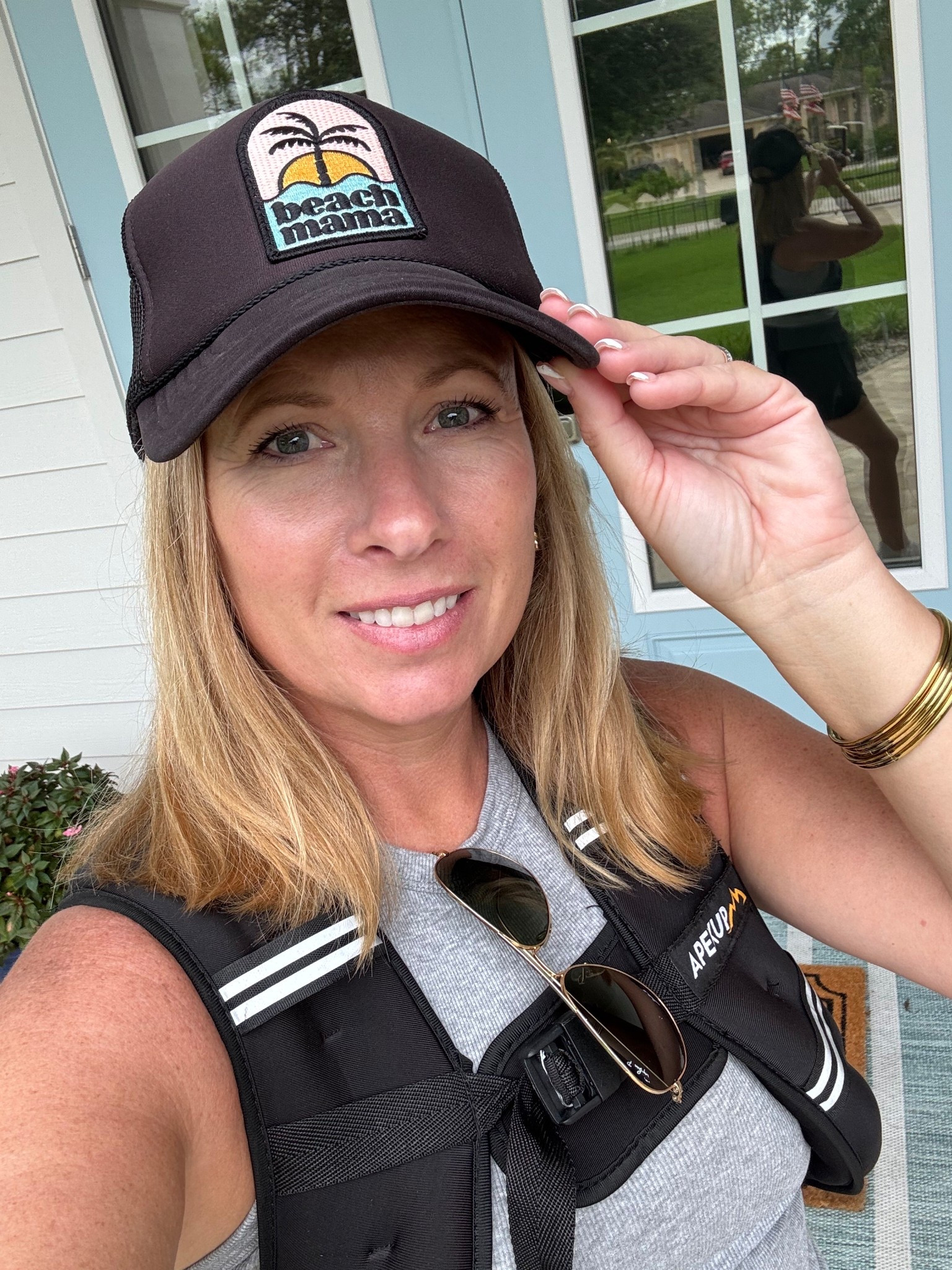 My favorite weighted vest and beach mama hat. Over 40 must haves! Also these shorts you can’t see but I’m obsessed with so comfy and perfect length for my age.

#LTKStyleTip #LTKActive #LTKFindsUnder50