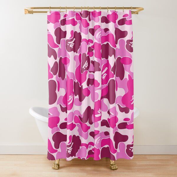 Pink Camo  Shower Curtain | Redbubble (US)