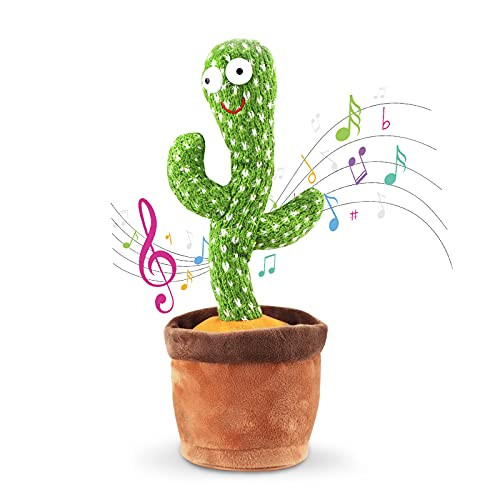 WISMAT Dancing Cactus Toy - 120 Songs Singing, Talking, Record & Repeating What You say Electric Cac | Amazon (US)