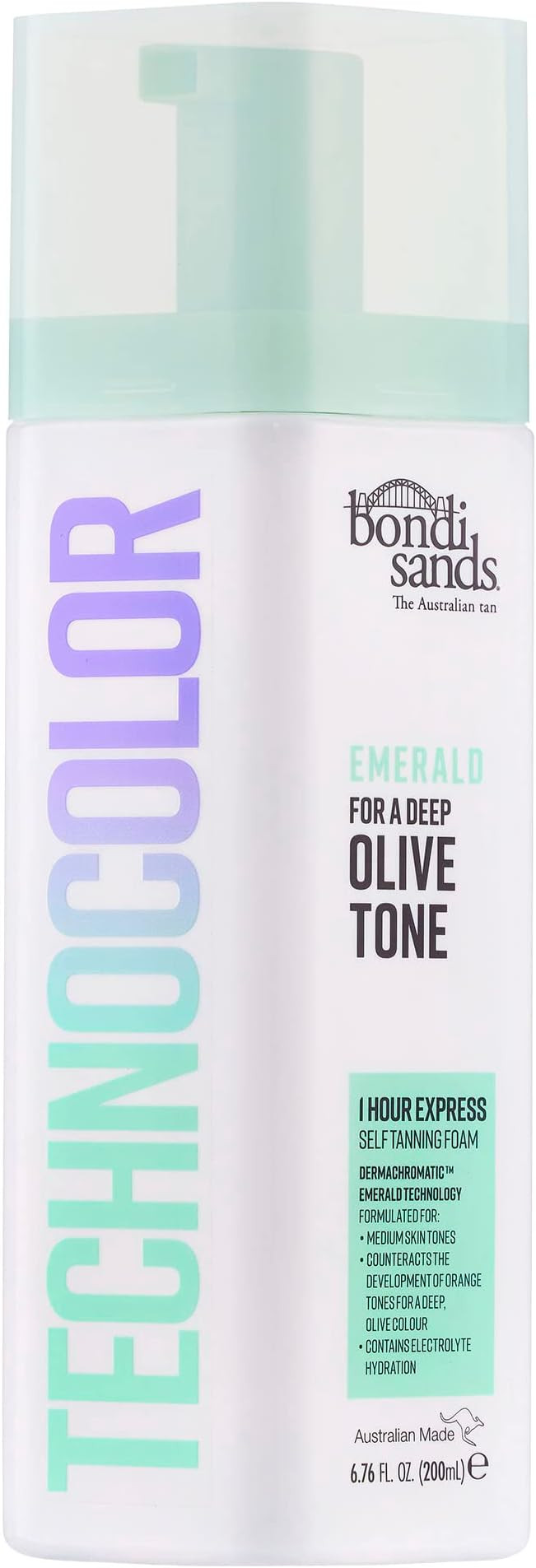 Bondi Sands Technocolor 1-Hour Express Emerald Self-Tanning Foam Easy Application, Streak Free Fa... | Amazon (UK)