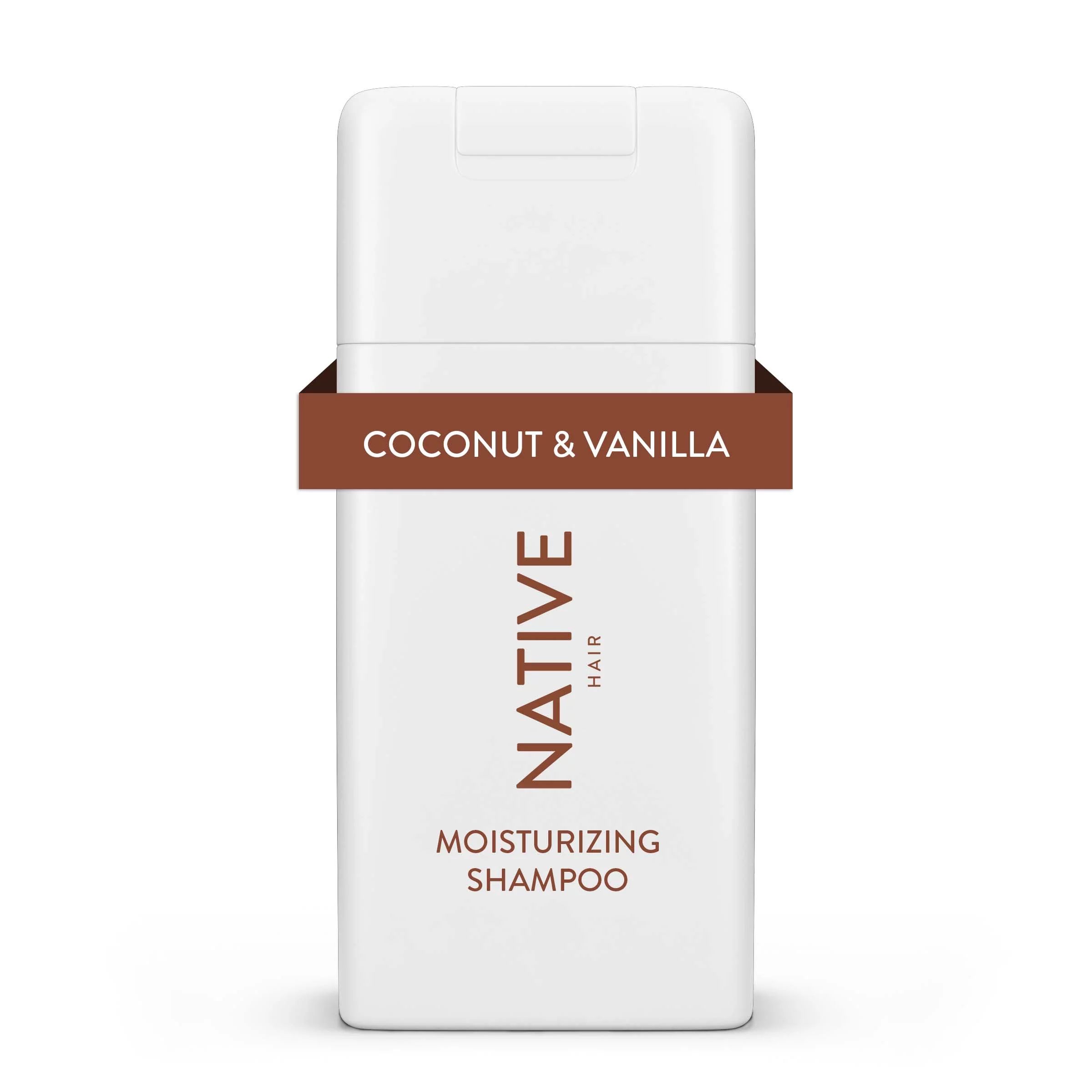 Native Moisturizing Shampoo, Coconut & Vanilla, Sulfate & Paraben Free, Travel-Sized Mini 3 oz | Walmart (US)