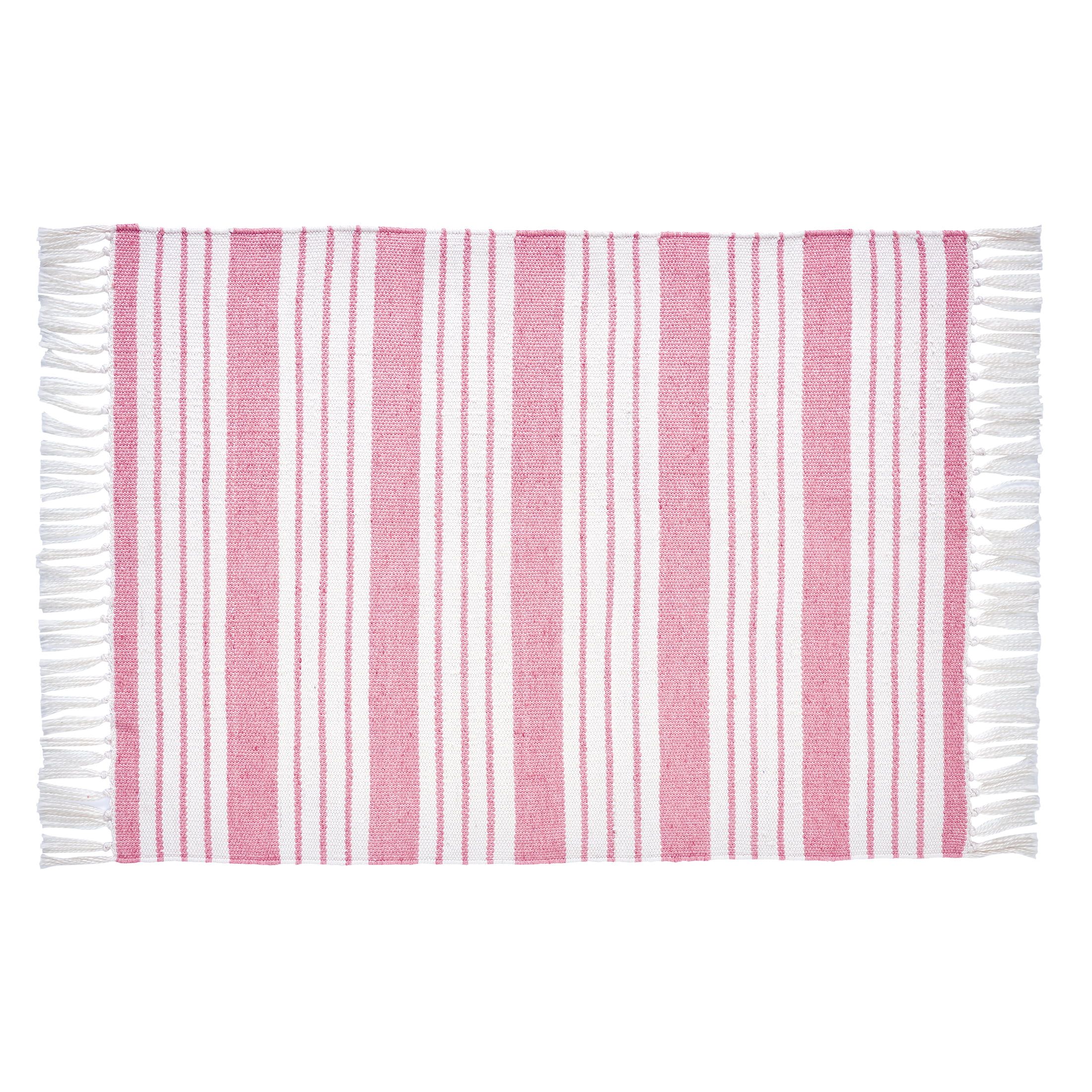 My Texas House Pink Stripe Layering Rug, 24" x 32" - Walmart.com | Walmart (US)