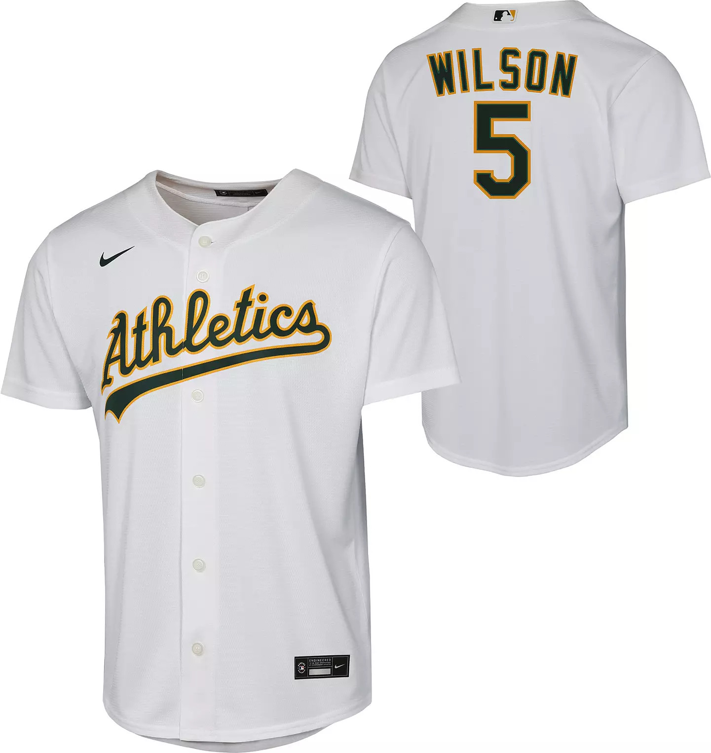 Nike Youth Athletics Jacob Wilson #5 White Home Replica Jersey | DICK'S Sporting Goods