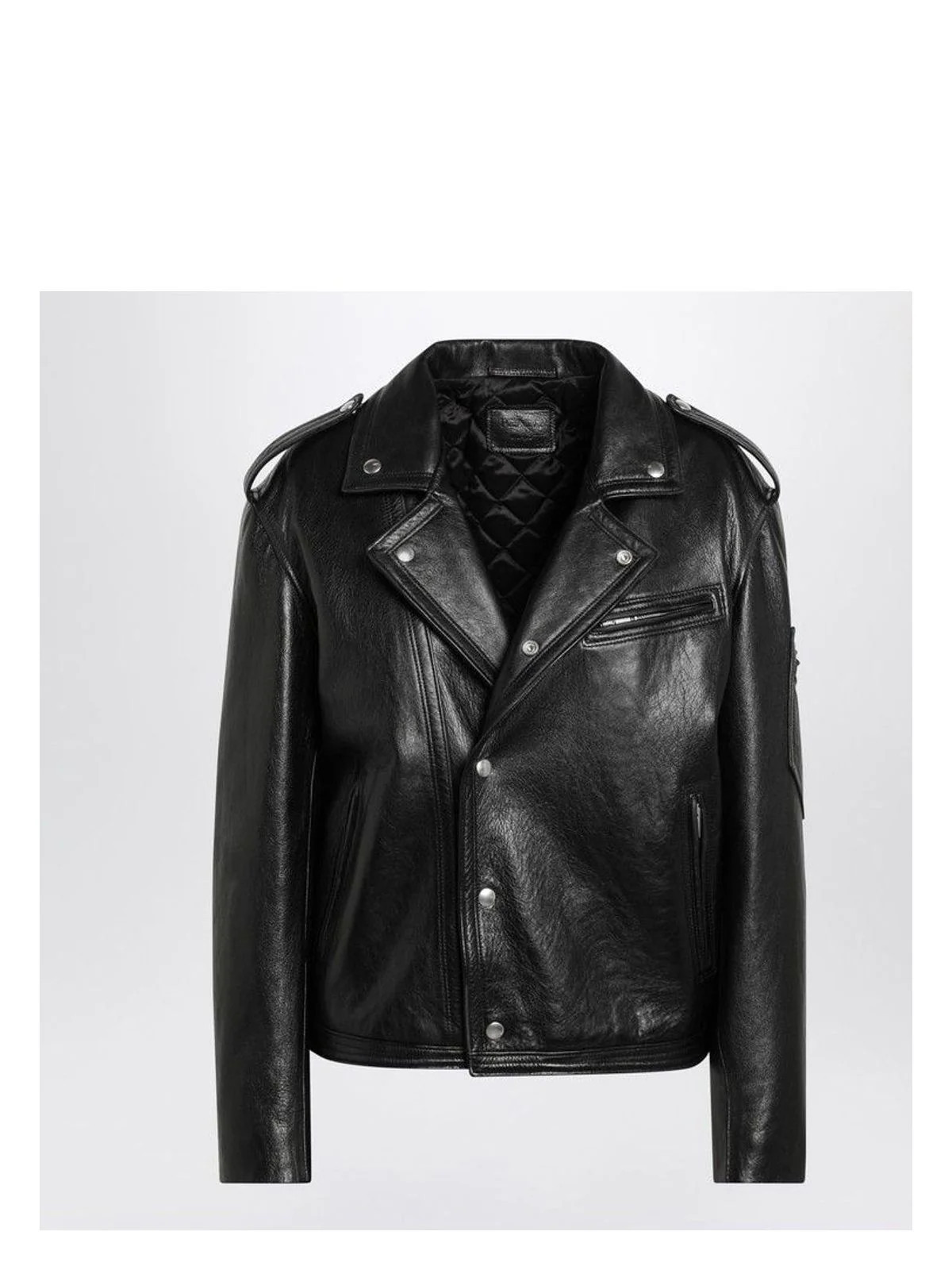 Prada Women's Leather Jacket in Black | Size 40 | 58A207OOO11KD | LOZURI