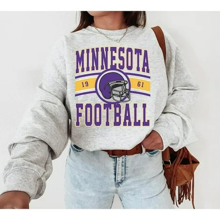 Vintage Minnesota Football Crewneck Sweatshirt / T-Shirt The Vikes Shirt Retro Minnesota T-Shirt Viking Sweatshirt Minnesota Fan Gift | Walmart (US)