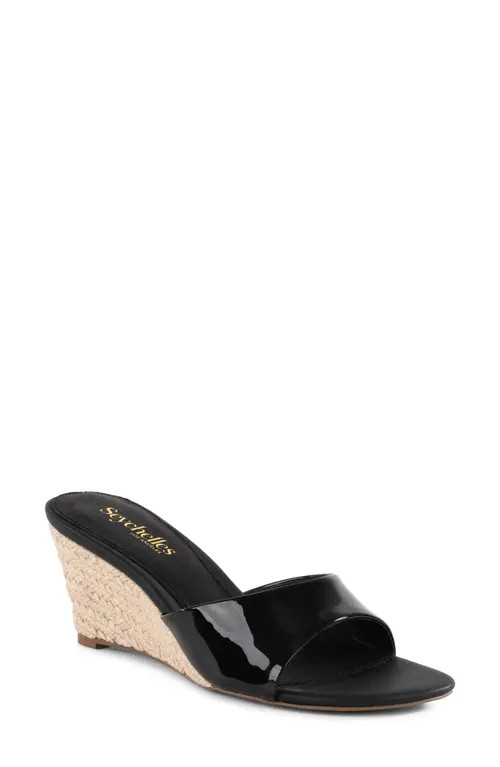 Seychelles Just Like That Wedge Sandal in Black at Nordstrom, Size 6.5 | Nordstrom