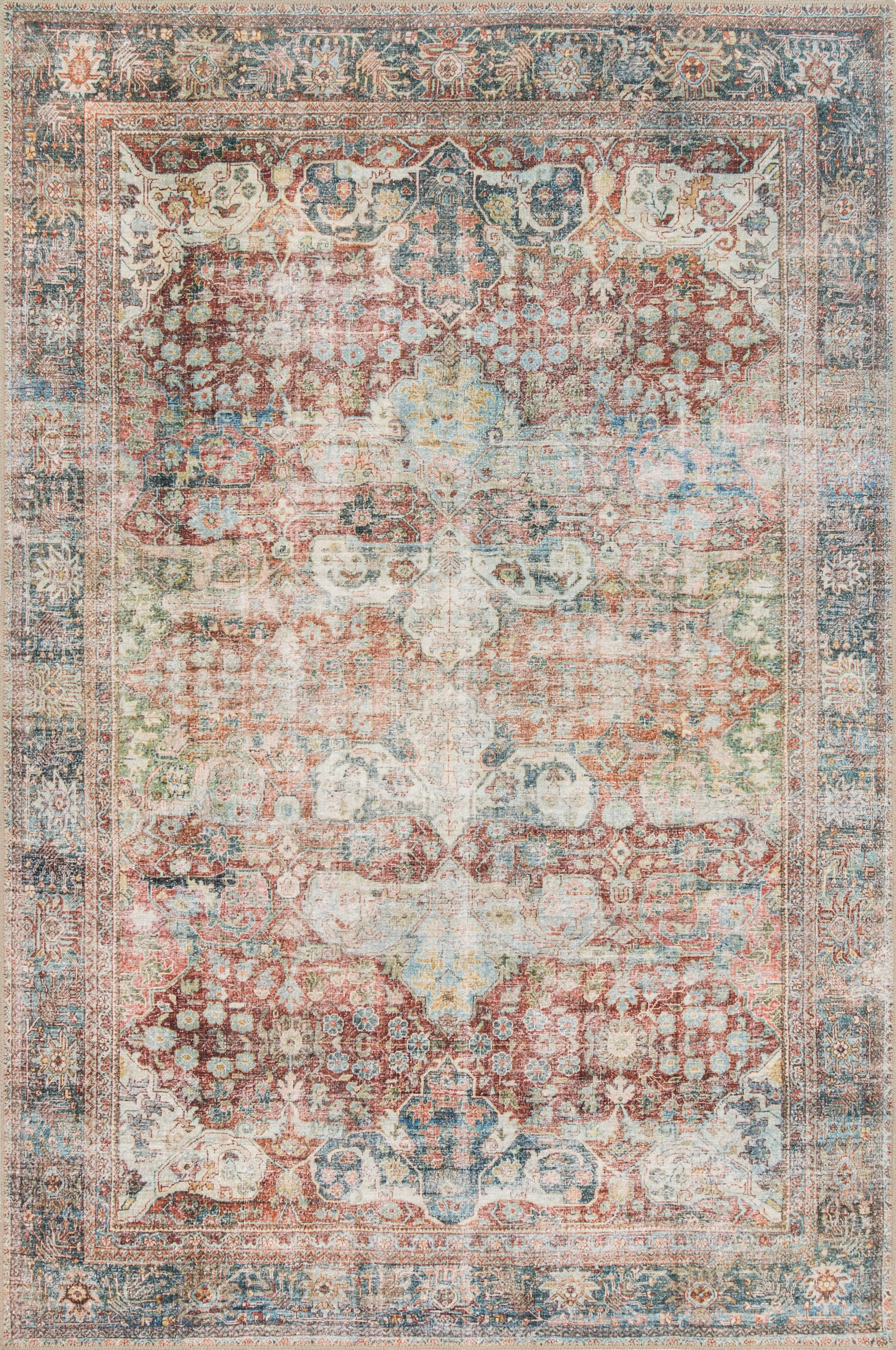 Loloi II Loren Collection LQ-14 Brick / Multi Oriental Area Rug 2'-3" x 3'-9" | Walmart (US)