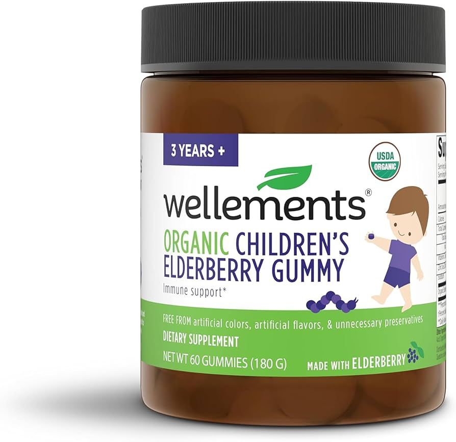 Wellements Organic Children's Elderberry Gummy | Daily Kids Immune Support Gummies*, Made with Vi... | Amazon (US)