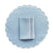 Daisy Blue Placemat & Napkin - Set of 2 | The Avenue