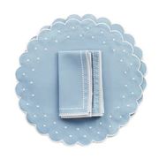 Daisy Blue Placemat & Napkin - Set of 2 | The Avenue