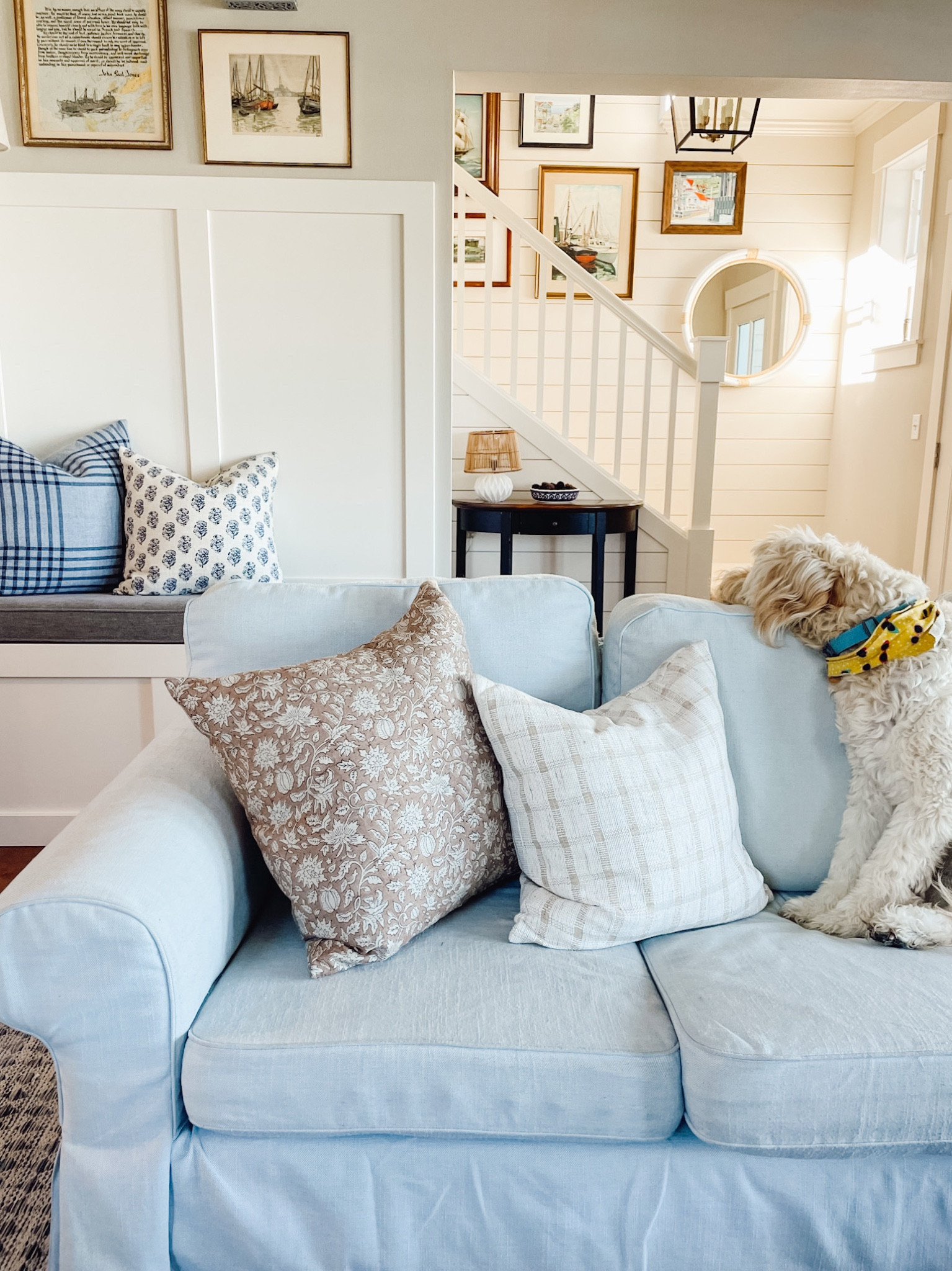 Patterned pillows (see more and my favorite inserts and styling tips on theinspiredroom:net) 

#LTKhome #LTKstyletip #LTKSeasonal