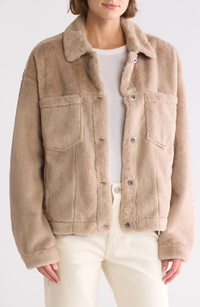 Faux Fur Trucker Jacket | Nordstrom Rack